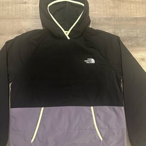 The North Face Black and Cream Jacket